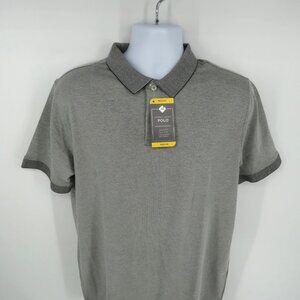 Members Mark Men's Gray Polo Shirt Classic Fit Medium NWT